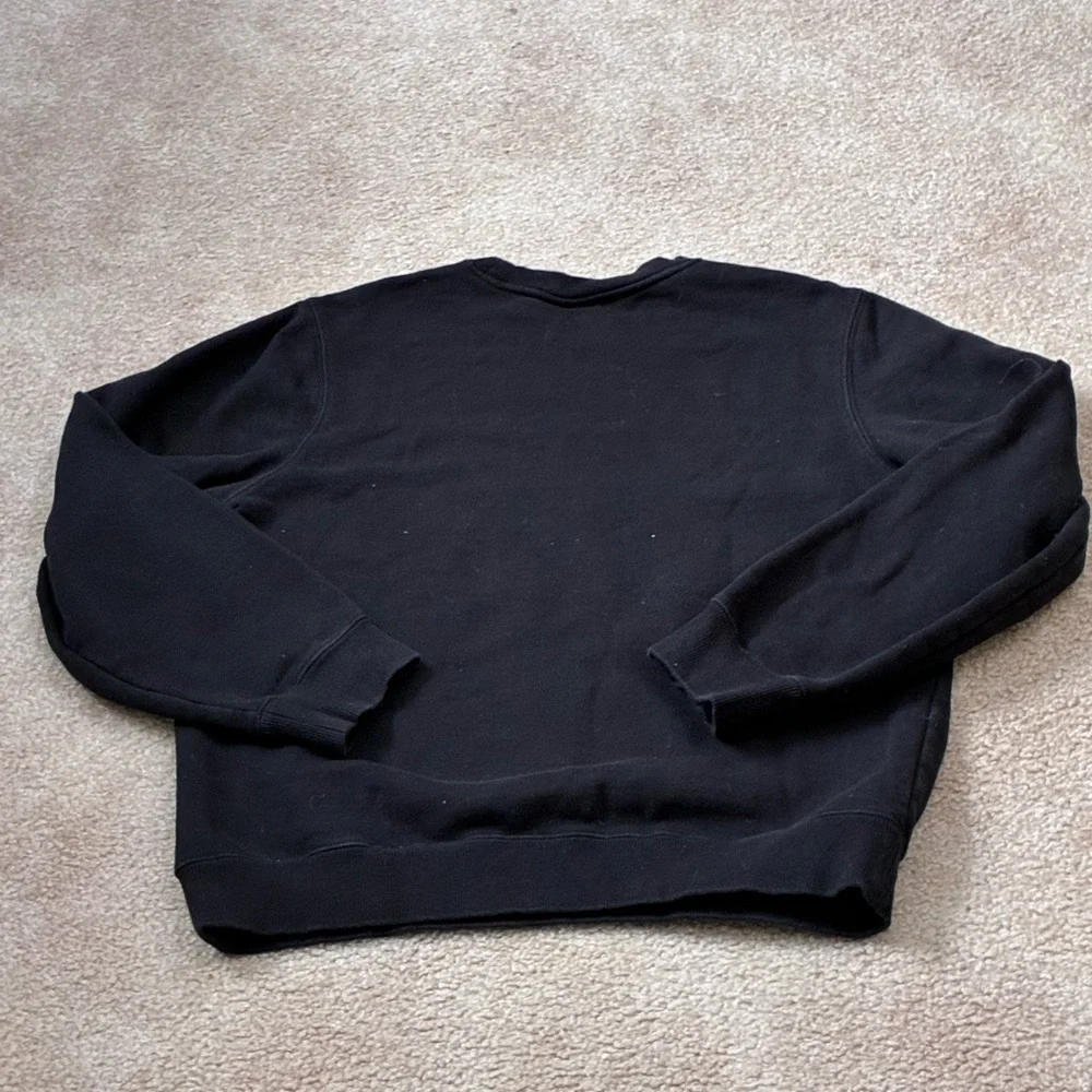 Stussy Black Crewneck with White Script Logo - Picture 4 of 8